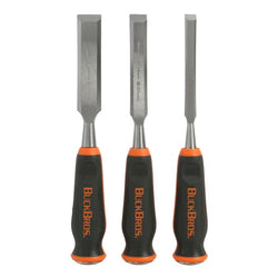 ASK-74730-1/2", 3/4" AND 1" COMFORT GRIP WOOD CHISEL SETBUCK BROS