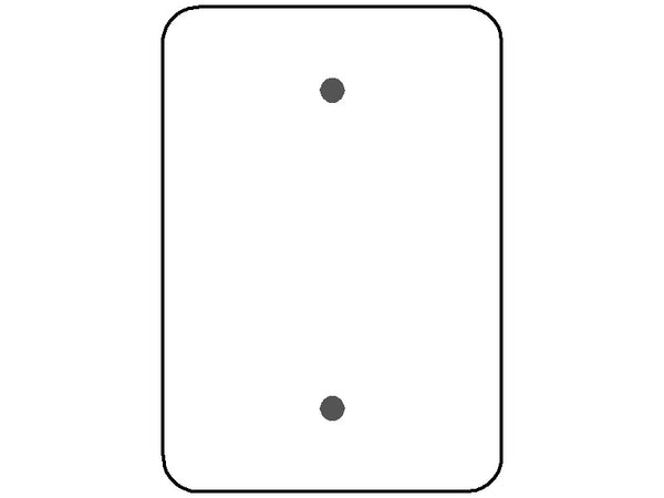 1GANG BLANK WHITE METAL MAXI WALLPLATE (1BPWAMP)