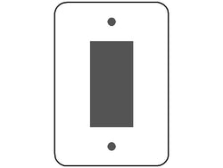 1GANG WHITE-MAXI BLOCK RECEPTACLE (1GDWAMP)