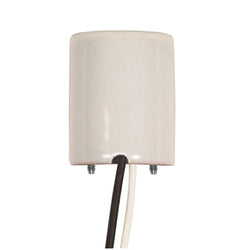 PORCELAIN W 2 THREADED SOCKET SCRE HOLES