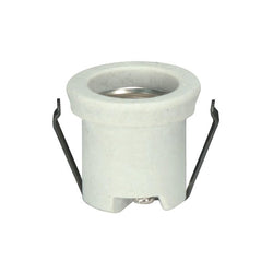 PORCELAIN SOCKET WITH BRACKET & LIP=