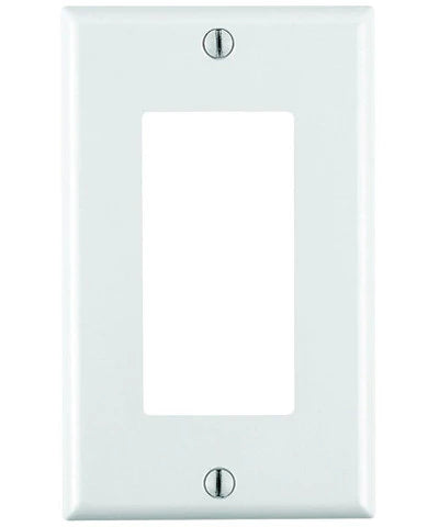 1GANG 1DECORA WHITE WALLPLATE