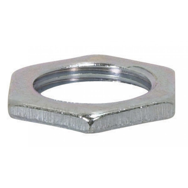 LOCKNUTS LAMP PART 3/8" STEEL HEX NUT ZINC PL REG.