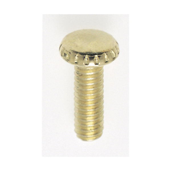 1/2" X 8/32" BRASS PLATED THUMBSCREW