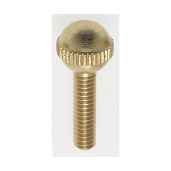 8/32" X 5/8" BR SOLID BRASS BALL HEAD THUMB SCREWS