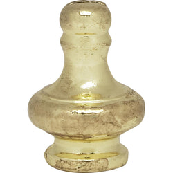 FINIAL LARGE PYRAMID 1/8" IP 1-1/4 HEIGHT BRASS