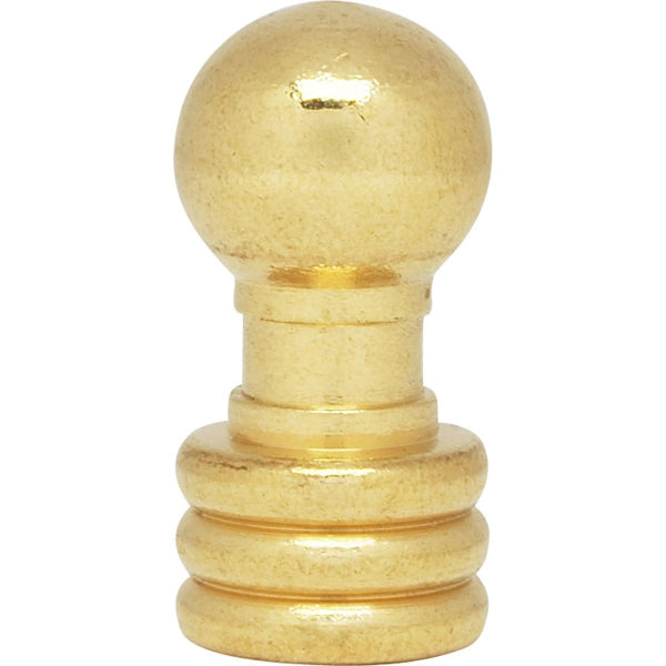 FINIAL BALL KNOB 1-1/8" X 1/4-27