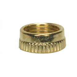 KNURLED LOCKNUT BRASS