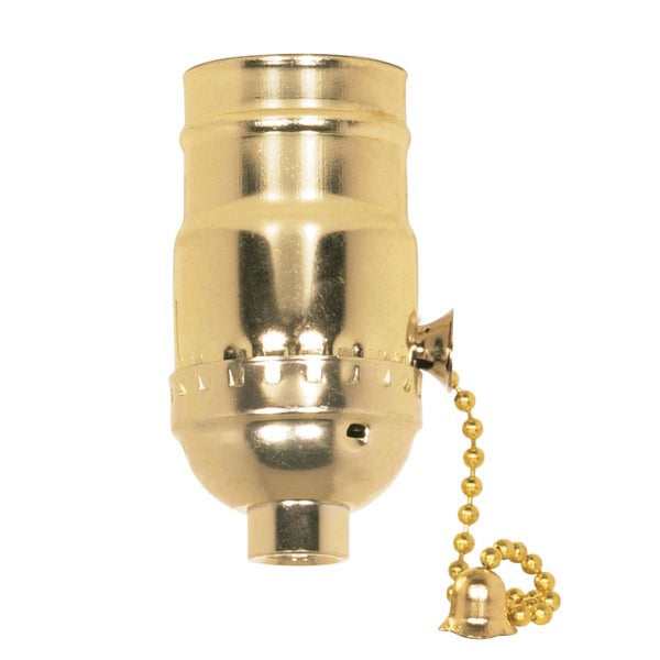 SOCKET BRASS IMP PULL CHAIN (90-411)