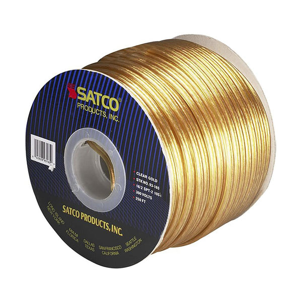 LAMP WIRE 16/2 GOLD 250' REEL