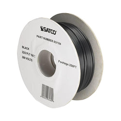 LAMP WIRE 22/2 BLACK 250' REEL