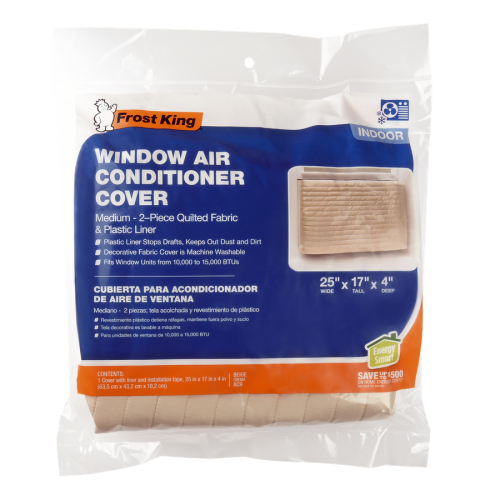 ASK-AC9H-2 PC QUILTED INDOOR AC COVER PK6