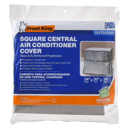 ASK-CC30XH-34" DIAM. X 30" - 9 MIL, ROUND CENTRAL AC COVER