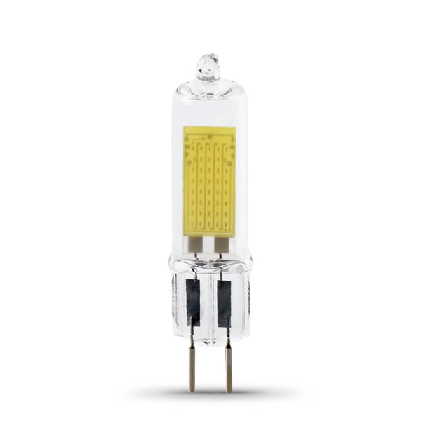 FEIT BP35JCD/830/LED 35W-equivalent T4 LED 3000k 3.5w=35w 350lumens GY6.35 Base Dimmable 120v