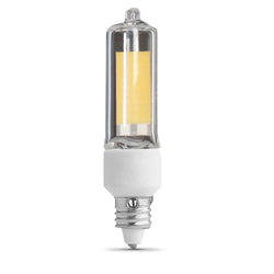 FEIT BP50MC/830/LED 50W-equivalent T4 LED 3000k 4.5w=50w 500lumens Mini Candelabra (E11)