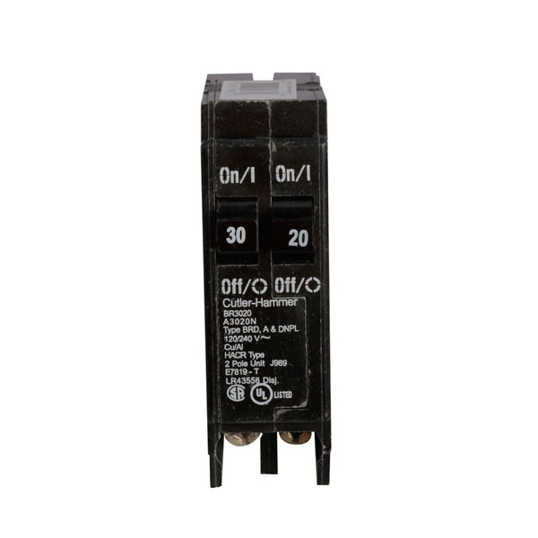 EATON CIRCUIT BREAKER 1" THICK TWIN 30A 30A