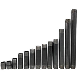 HB-7000207-(#G1) 1/4" x 4" Black Nipple (P1619)