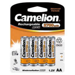 CAMELION BRAND RECHARGEABLE AA-4 2700mah (NH-AA2700BP4)