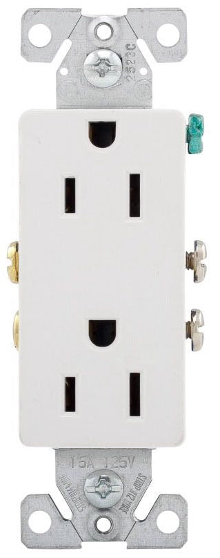 BULK DUPLEX DECORA WHITE COOPER BRAND CONTRACTOR PACK OUTLET