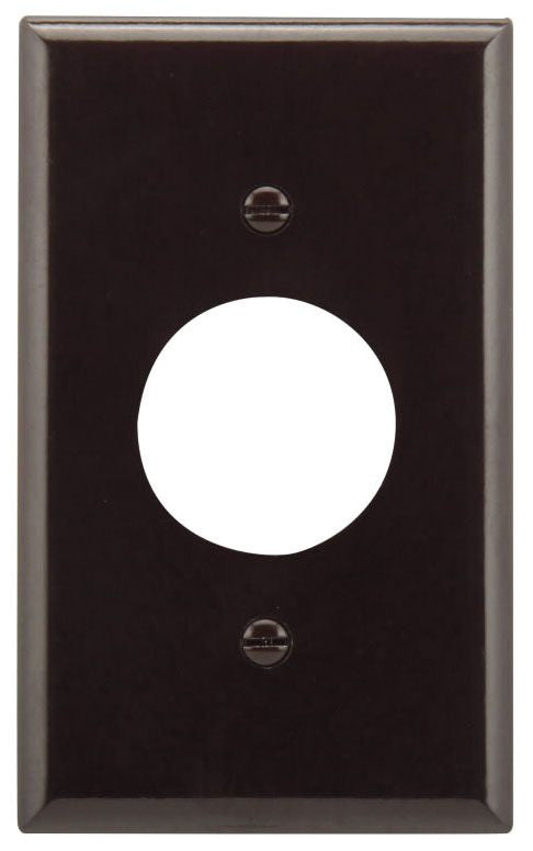 1GANG, 1SINGLE, BROWN PLASTIC WALLPLATE