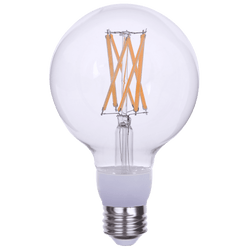 G30 100w Vintage Edison Filament Clear Light Bulb,  Medium Base, Dimmable,  Warm White 3000k.