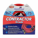 GPT-HWE-16075-(#D1) 75 Ft. x 5/8" Red Premium Rubber Hose, 500PSI, Hot Water Usage - Contractor Grade