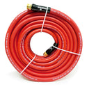 GPT-HWE-16100-(#05A) 100 Ft. x 5/8" Red Premium Rubber Hose, 500PSI, Hot Water Usage - Contractor Grade