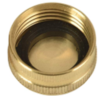 HB-0497X10-(#F1) Brass Garden Hose Cap (G47-34W)