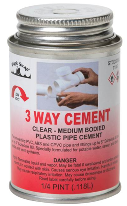 HB-1310 Black Swan® 4oz. 3-Way PVC Cement