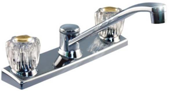 Two Handle Kitchen Faucet, Chrome Finish (HB-1550400)