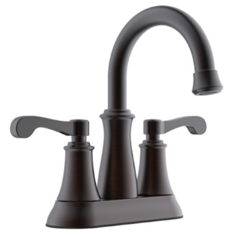 HB-1554025-TWO HANDLE BATHROOM FAUCET IN OIL RUBBED BRONZE