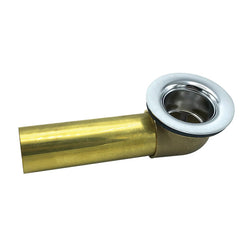 HB-1861A-1-3/8" OD x 6-1/2" Bath Shoe for Waste & Overflow with Trim &  Inserts, 20 Gauge (392538)(1407002)