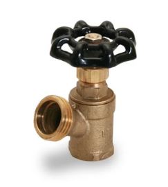 HB-2280340-3/4" Female x Hose Brass Boiler Drain w/Stuffing Box, 10 Per Case (4634F)