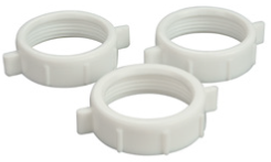 HB-2290AP-(#i2) 1-1/4" Slip Nut, White PVC, Polypropylene Plastic (P1314)(100/Bag)