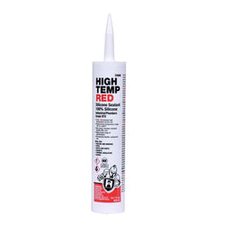 HB-25-666 Hercules® 10.1 oz. High Temp Red Silicone Caulk, HIGH PERFORMANCE one-step RED colored 100% silicone sealant for high temperature applications, provides a strong, durable, and flexible seal