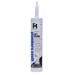HB-25-686 Hercules® 10.1oz. Clear Plumbers Caulk - Silicone™ Cartridge. High-quality 100% pure professional grade sealant. Tack-free in 30 minutes; completely cured in 24 hours