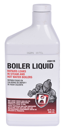 HB-30-115 Hercules® 32oz. Boiler Liquid. Seals and repairs cracks or leaks in hot water or steam boilers* (*Hot water portion of steam boiler)