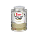 HB-31013 Oatey® 8oz. PVC Regular Clear Cement Regular-bodied clear cement for use on all schedules and classes of PVC pipe and fittings up to 4" for Sch. 40 & up to 2" for Sch. 80