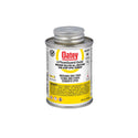 HB-31910 Oatey® 4oz. CPVC All Weather FlowGuard Gold®* 1-Step Yellow Cement. For copper tube size (CTS) CPVC hot and cold potable water pipe and fittings up to 2" diameter interference fit. For cold water systems and hot water systems up to 200°F / 93°C