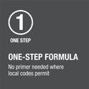 HB-31910 Oatey® 4oz. CPVC All Weather FlowGuard Gold®* 1-Step Yellow Cement. For copper tube size (CTS) CPVC hot and cold potable water pipe and fittings up to 2" diameter interference fit. For cold water systems and hot water systems up to 200°F / 93°C