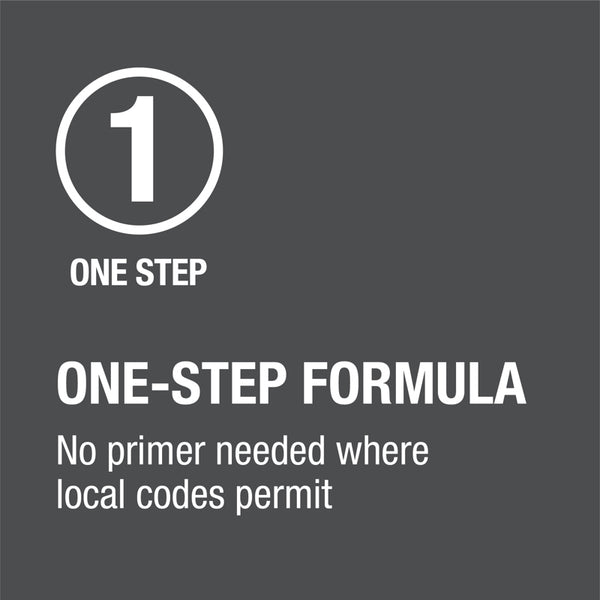 HB-31910 Oatey® 4oz. CPVC All Weather FlowGuard Gold®* 1-Step Yellow Cement. For copper tube size (CTS) CPVC hot and cold potable water pipe and fittings up to 2" diameter interference fit. For cold water systems and hot water systems up to 200°F / 93°C