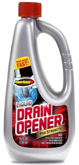 HB-3463-20 oz Liquid Drain Opener Pro Strength (90832) / 12 per Case