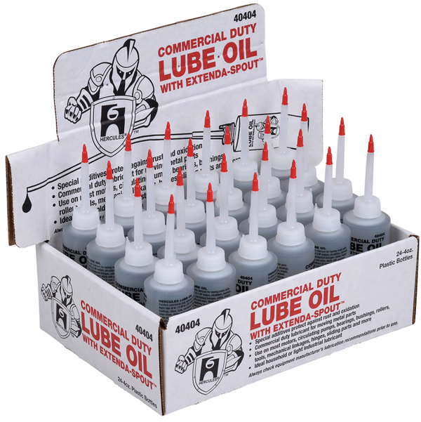 40404 - Hercules® 4oz. Lube Oil With Extenda-Spout.