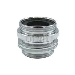 HB-4313005-(#C4) 15/16" Male + 55/64" Female x 3/4" Male Hose Combination Aerator Adapter, Chrome Plated Lead-Free Brass