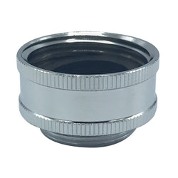 HB-4323002-(#C4) 3/4" Female Hose x 15/16" Male Aerator Adapter, Chrome Plated Lead-Free Brass