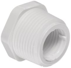 HB-439-212-(#F1) 2" x 1-1/2" Reducing T.T. Bushing Flush Style (MIPT x FIPT) Schedule 40 PVC