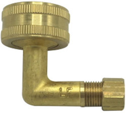 HB-4816010-(#F1) Ice-Maker Swivel Elbow, 1/4" OD x 3/4" FHT, Lead-free