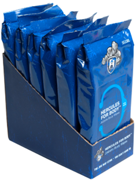 HB-55338C Hercules® 30-Pack For Body™ Jobsite Body Wipes. 8" x 10" Cloths