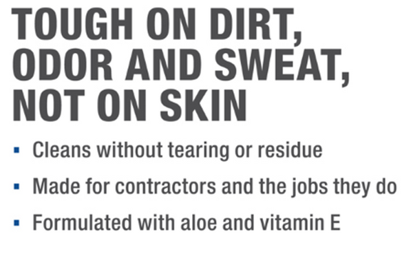 HB-55338C Hercules® 30-Pack For Body™ Jobsite Body Wipes. 8" x 10" Cloths