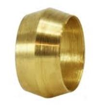HB-60-4-1/4" Brass Compression Sleeve (C60-14) Sold by piece (10pcs/Bag)